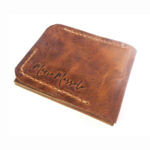 billetera de cuero artesanal