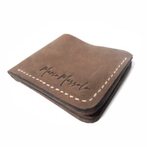 billetera de cuero artesanal