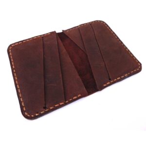 Tarjetero Billetera de cuero engrasado Modelo Viterbo