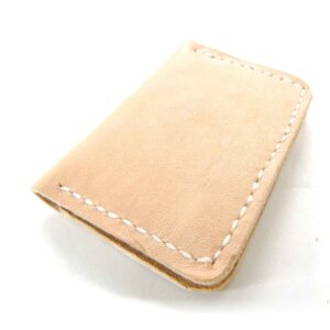 Billetera tarjetero de cuero hecho a mano