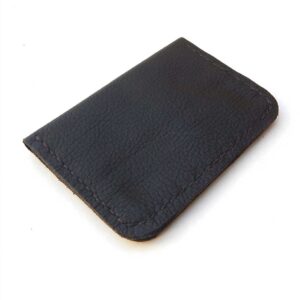 Billetera tarjetero  de cuero negro