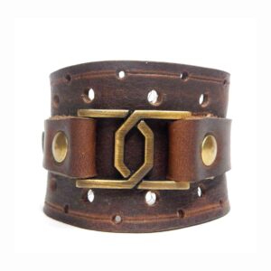 Pulsera de cuero artesanal