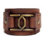 pulsera de cuero ancha