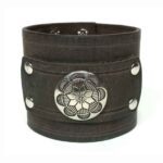 Pulsera de cuero ancha