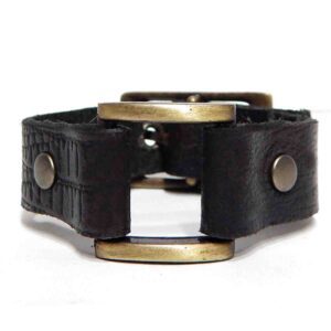 Pulsera de cuero artesanal