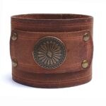pulsera de cuero ancha