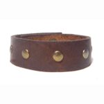 Pulsera de cuero marron