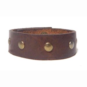 Pulsera de cuero marron