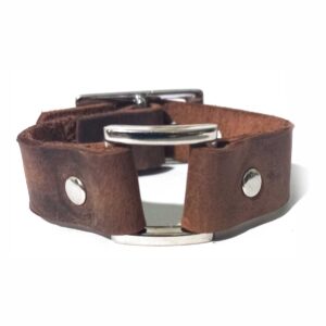 Pulsera de cuero vacuno artesanal sorso