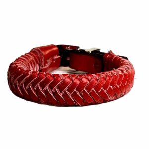 Pulsera de cuero trenzada artesanal Mario Massolo