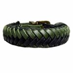 Pulsera de cuero trenzada artesanal Mario Massolo