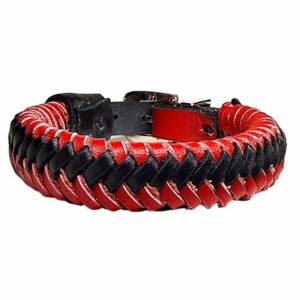 Pulsera de cuero trenzada artesanal Mario Massolo